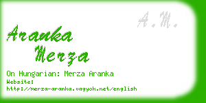 aranka merza business card